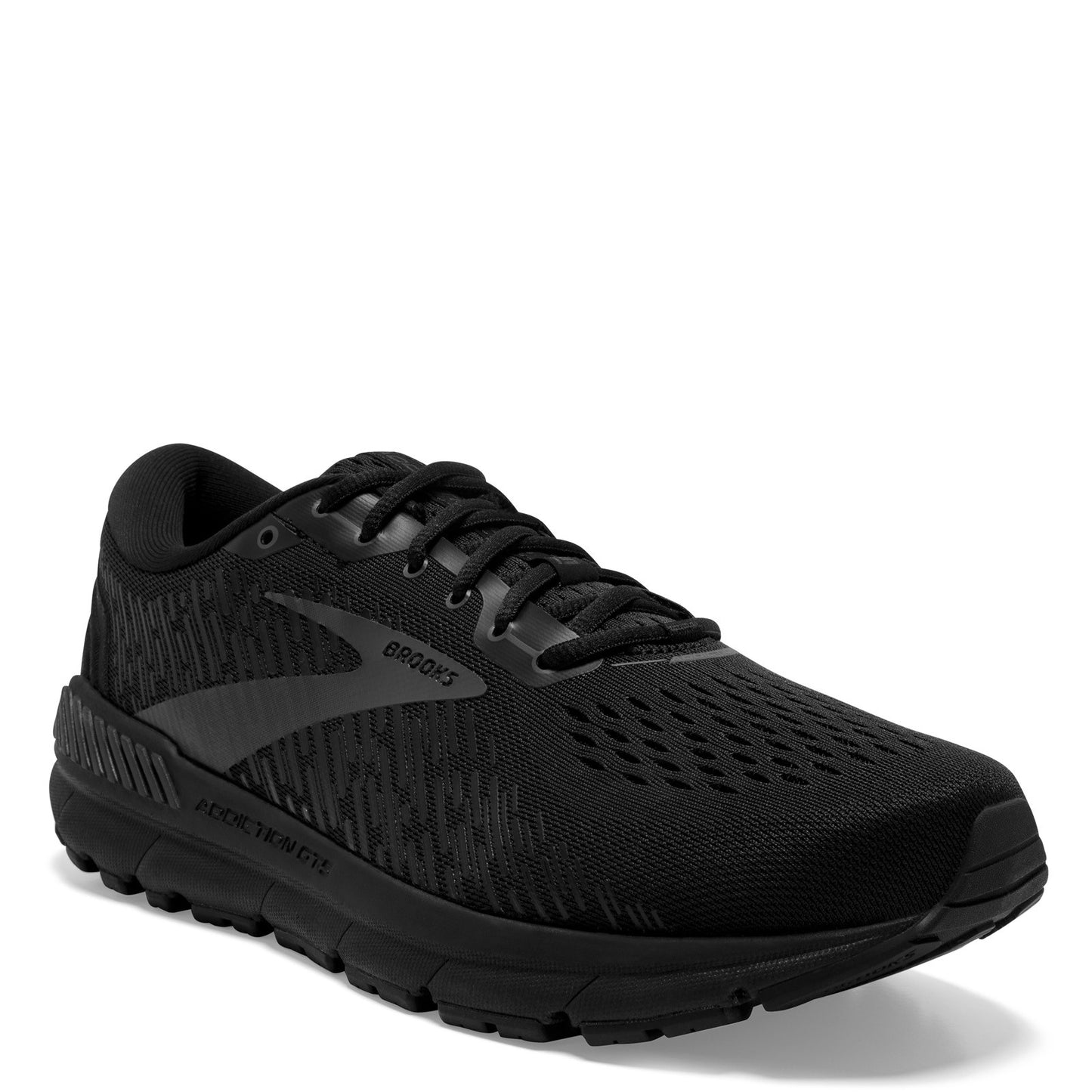 Peltz Shoes  Men's Brooks Addiction GTS 15 Running Shoe - Extra Wide Width Black/Ebony 110365 4E 020