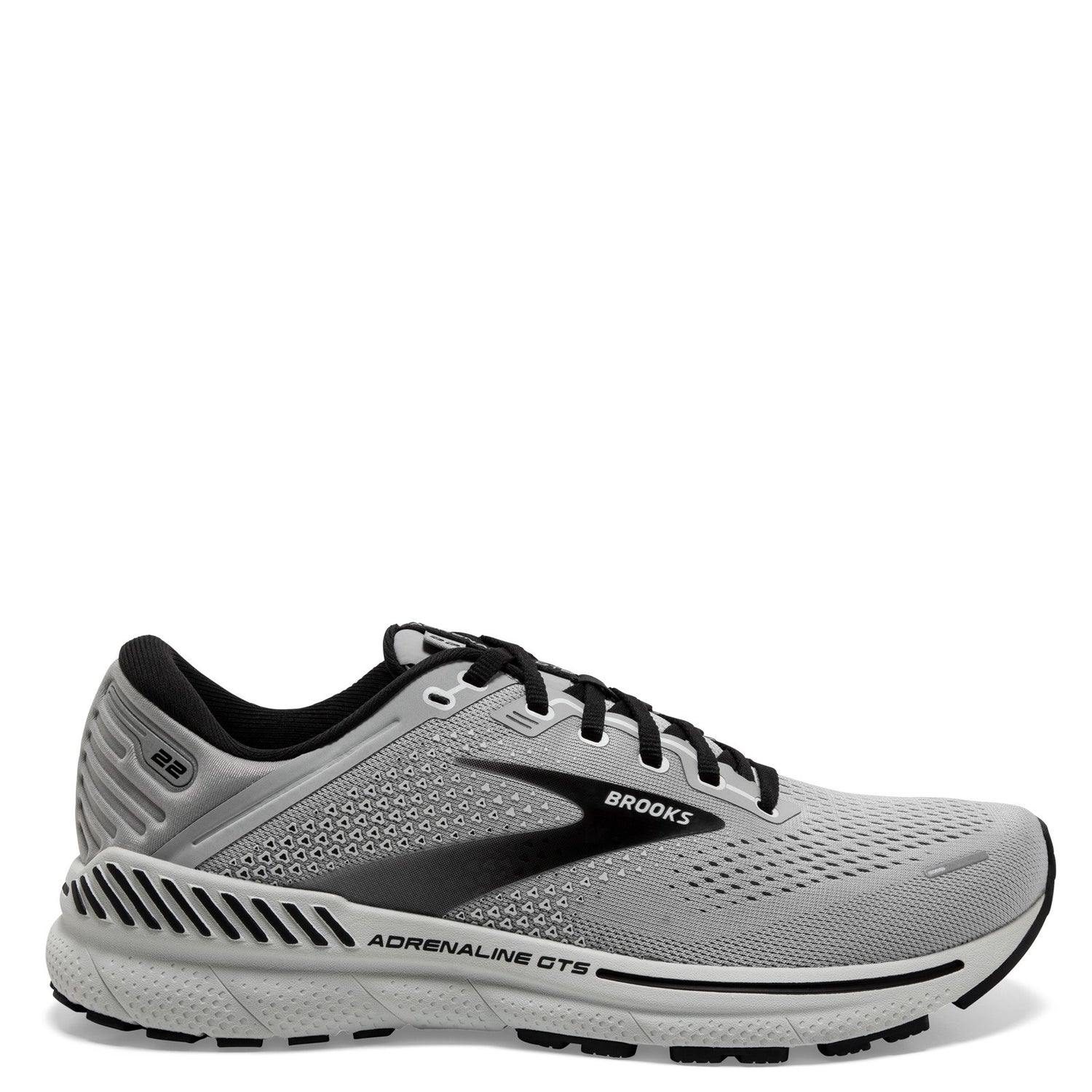 Peltz Shoes  Men's Brooks Adrenaline GTS 22 Running Shoe - Narrow Width Grey/Multi 110366 1B 012