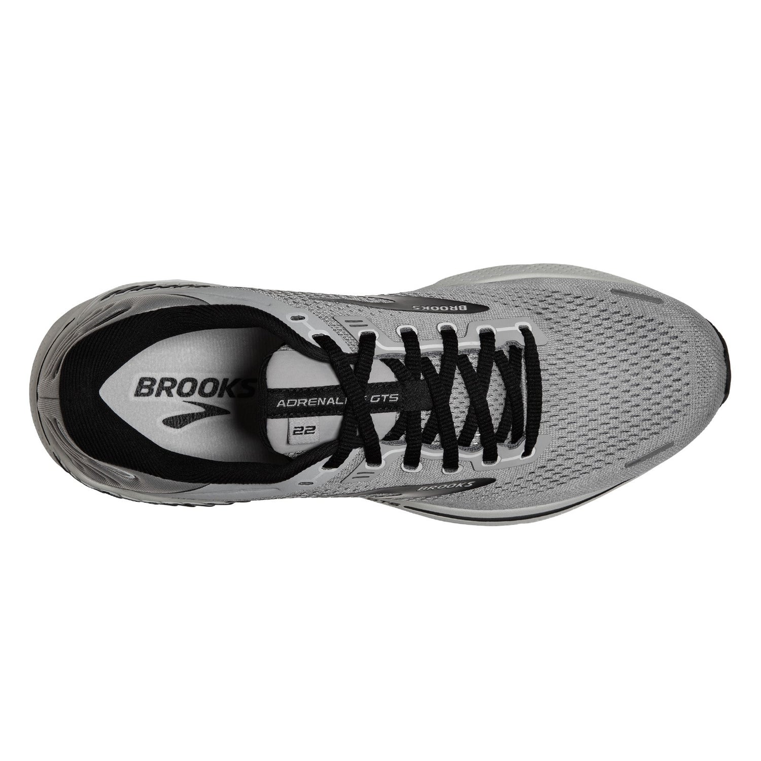 Peltz Shoes  Men's Brooks Adrenaline GTS 22 Running Shoe - Narrow Width Grey/Multi 110366 1B 012