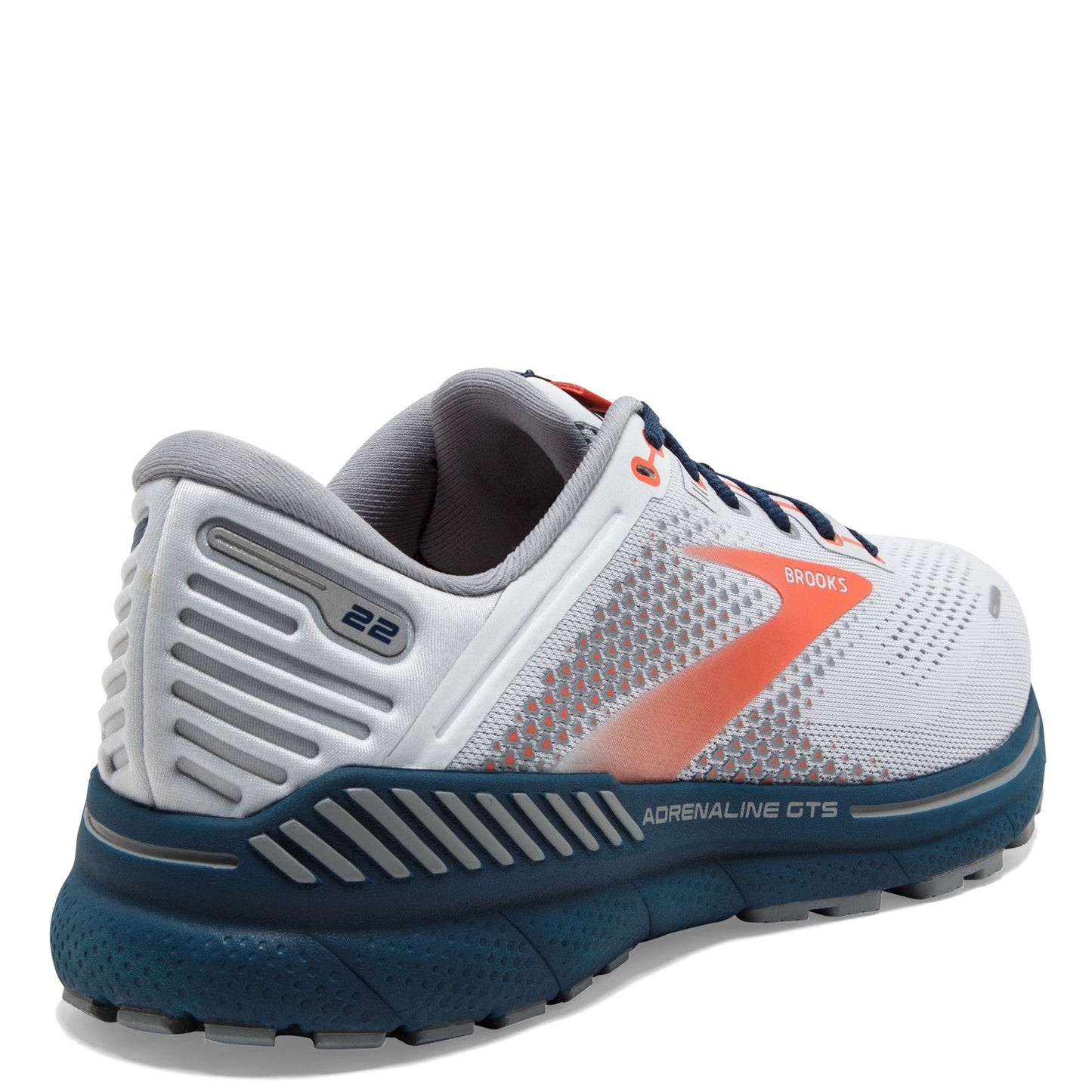 Peltz Shoes  Men's Brooks Adrenaline GTS 22 Running Shoe Artic/Red/Titan 110366 1D 004