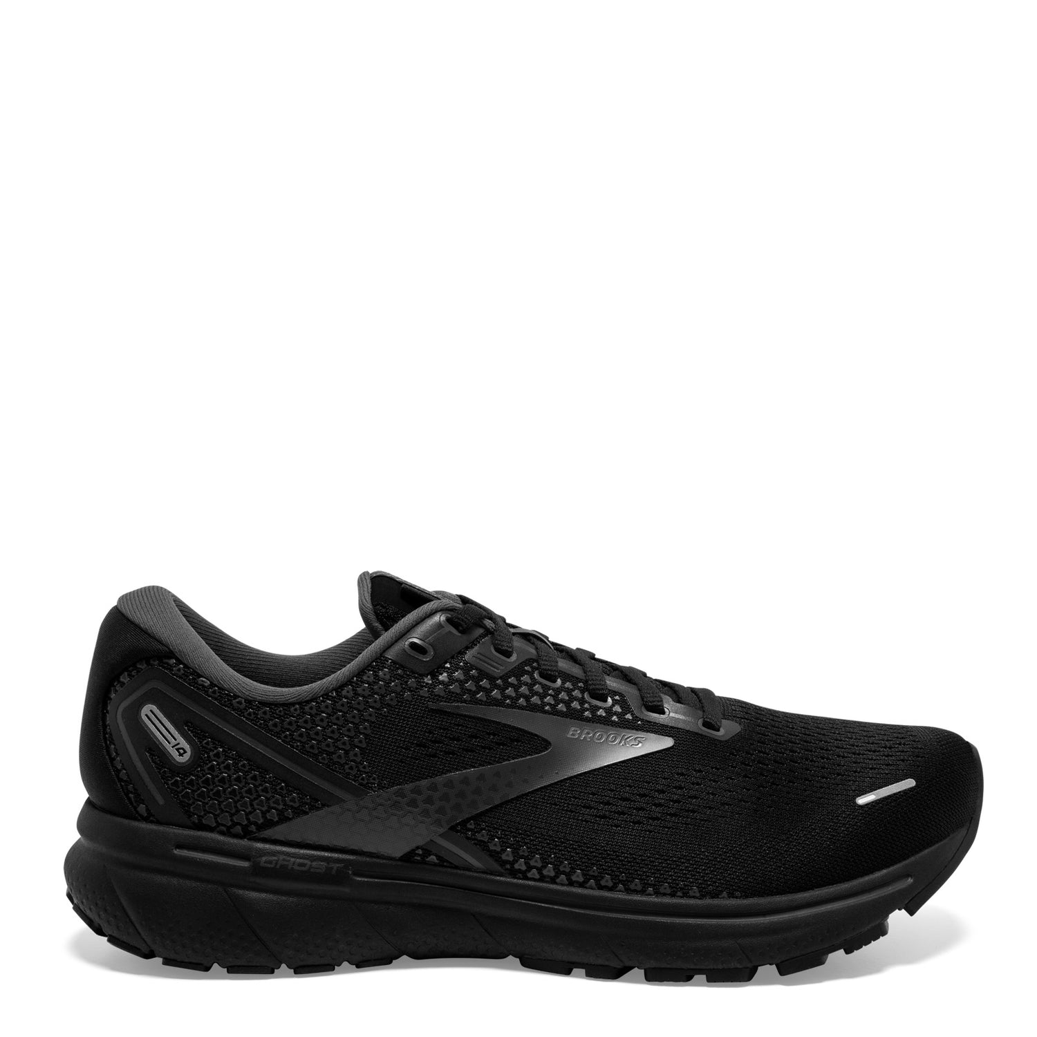 Peltz Shoes  Men's Brooks Ghost 14 Running Shoe - Wide Width Black/Ebony 110369 2E 020