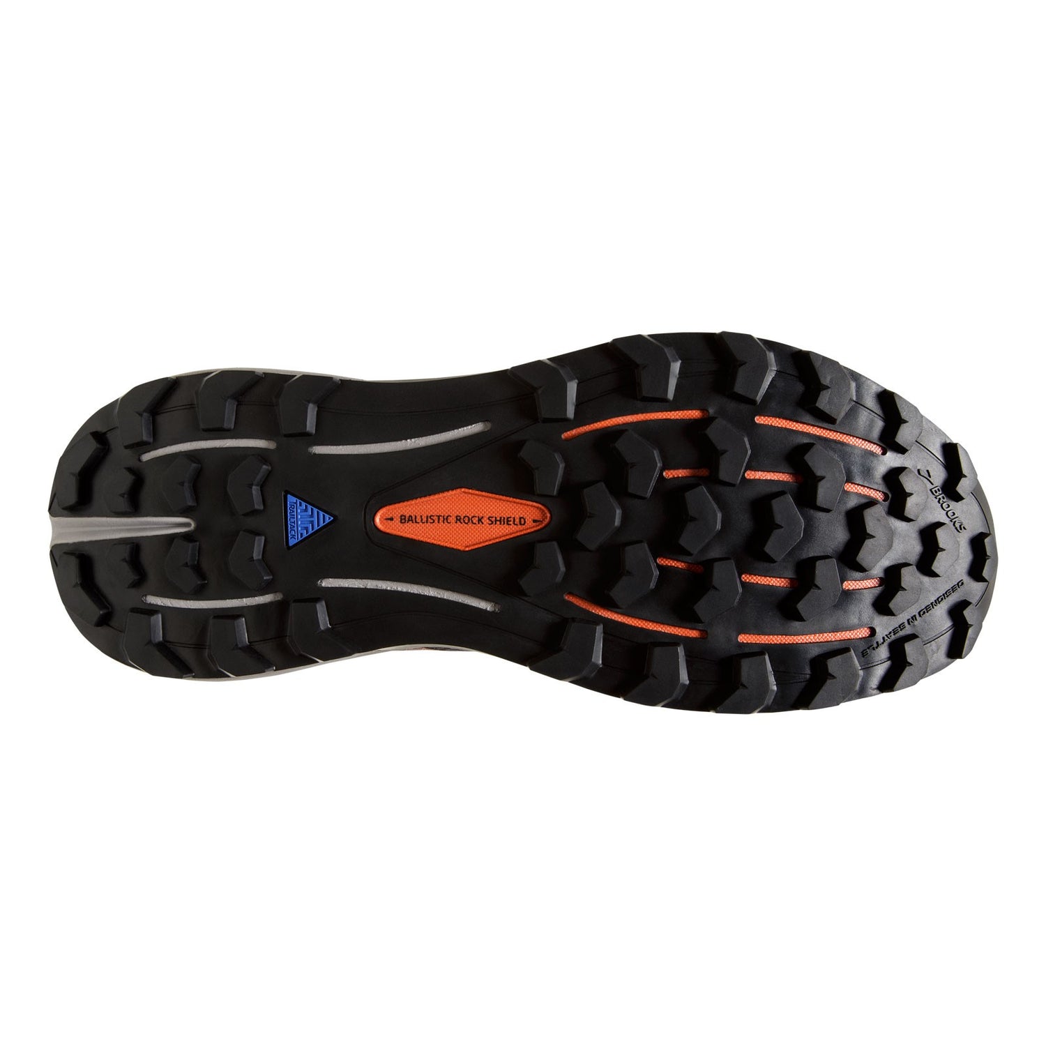 Peltz Shoes  Men's Brooks Cascadia 16 GTX Trail Running Shoe Black/Ebony/Cinnabar 110377 1D 060