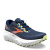 Peltz Shoes  Men's Brooks Caldera 6 Trail Running Shoe Navy/Orange 110379 1D 406