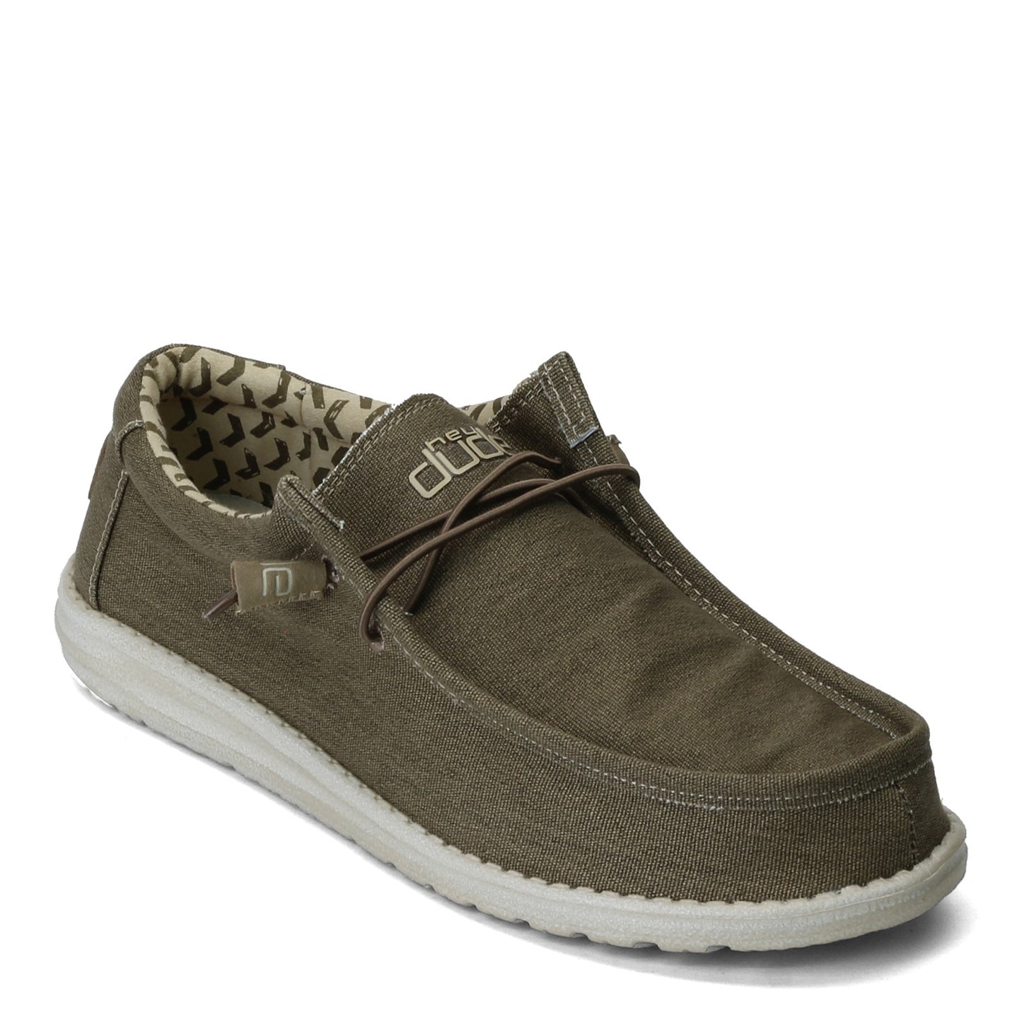 Peltz Shoes  Men's Hey Dude Wally Stretch Slip-On TOBACCO 110381521