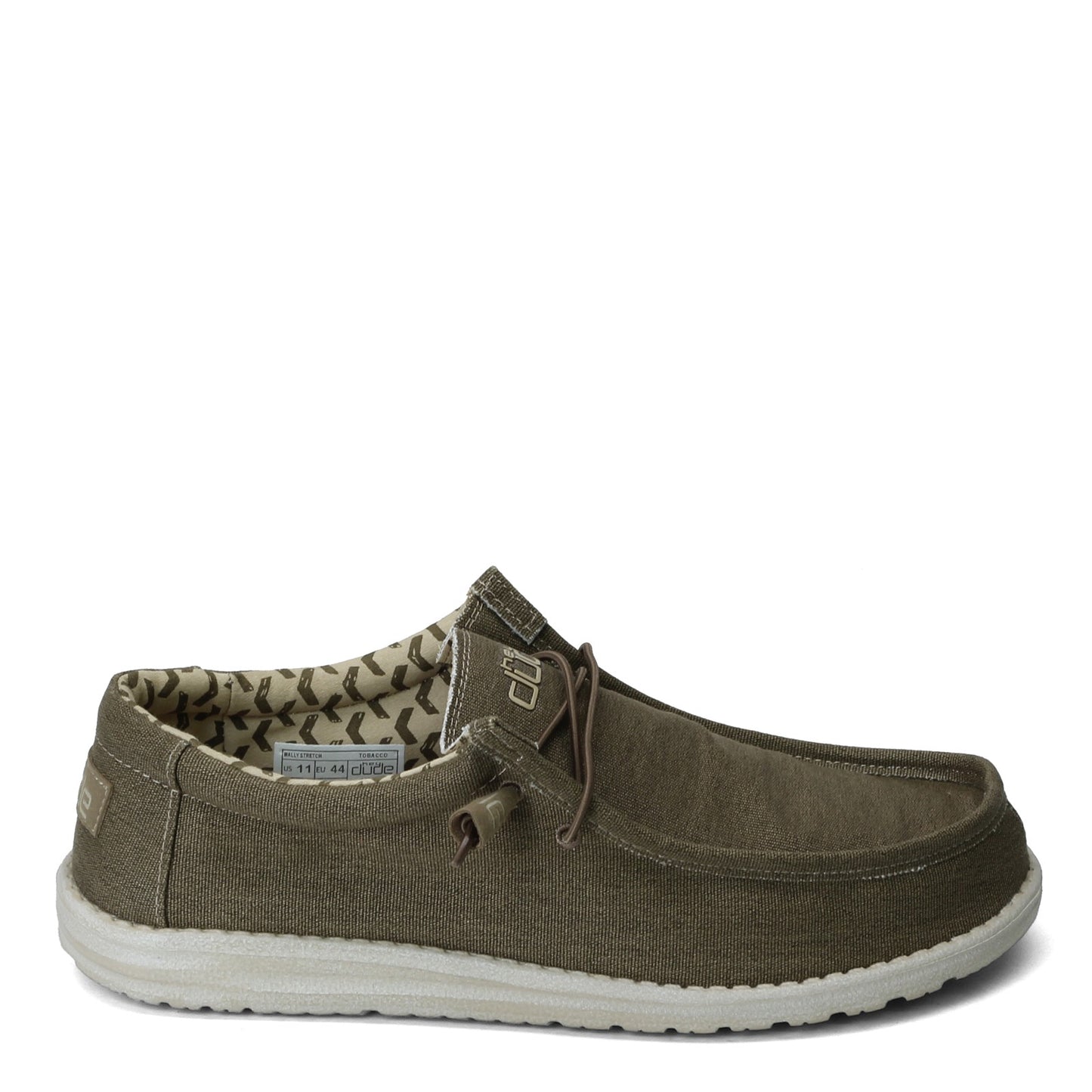 Peltz Shoes  Men's Hey Dude Wally Stretch Slip-On TOBACCO 110381521