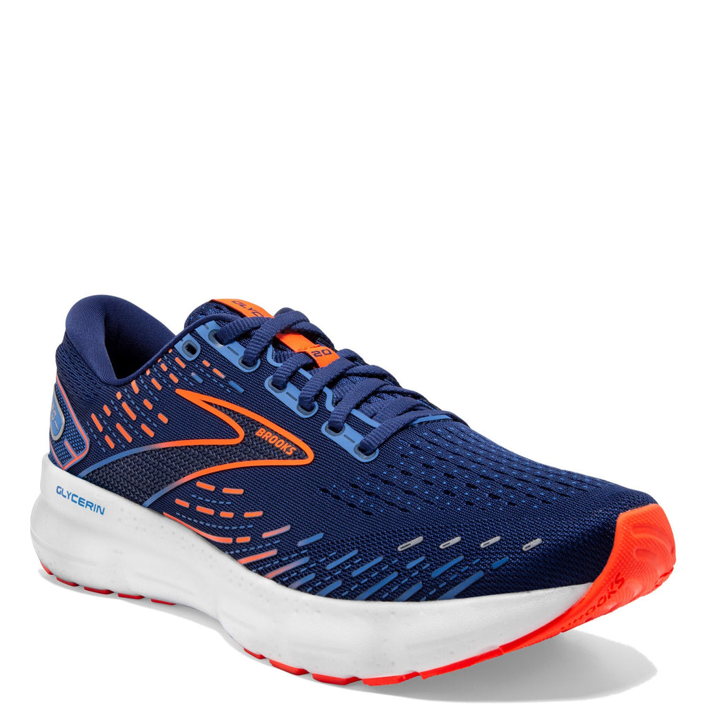 Men's Brooks Glycerin 20 Running Shoe BLUE/ORANGE 110382 1D 444