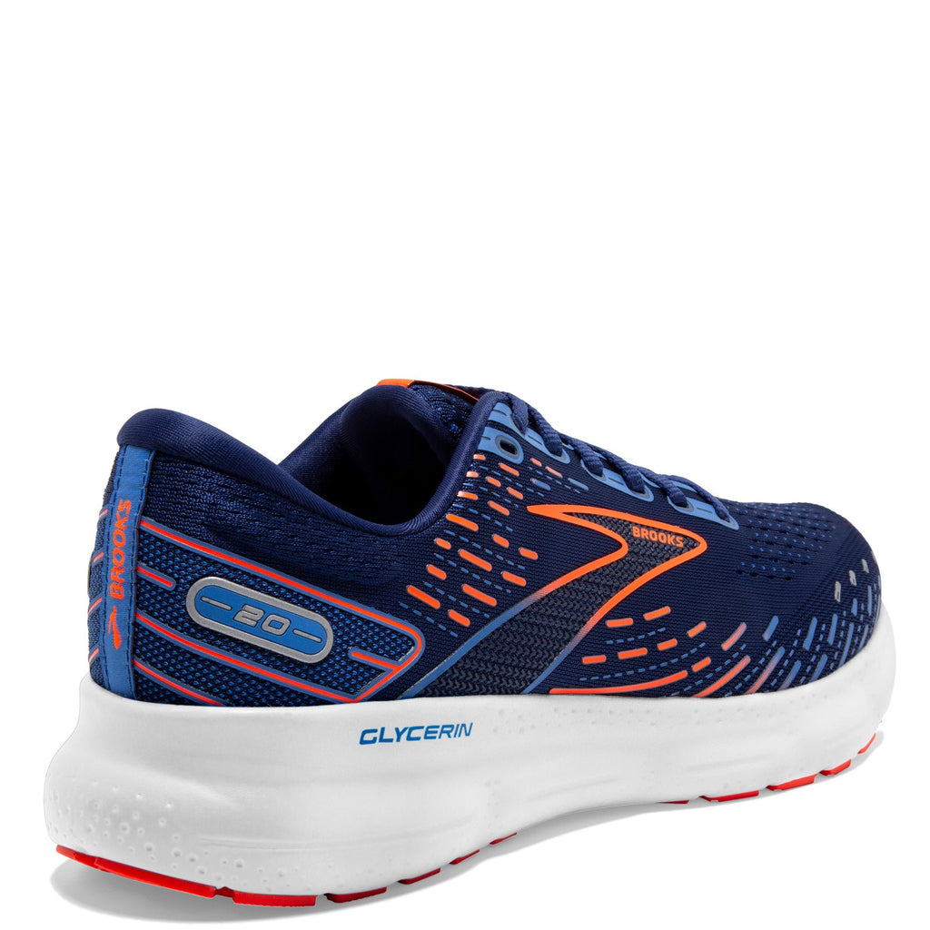 Men's Brooks Glycerin 20 Running Shoe BLUE/ORANGE 110382 1D 444