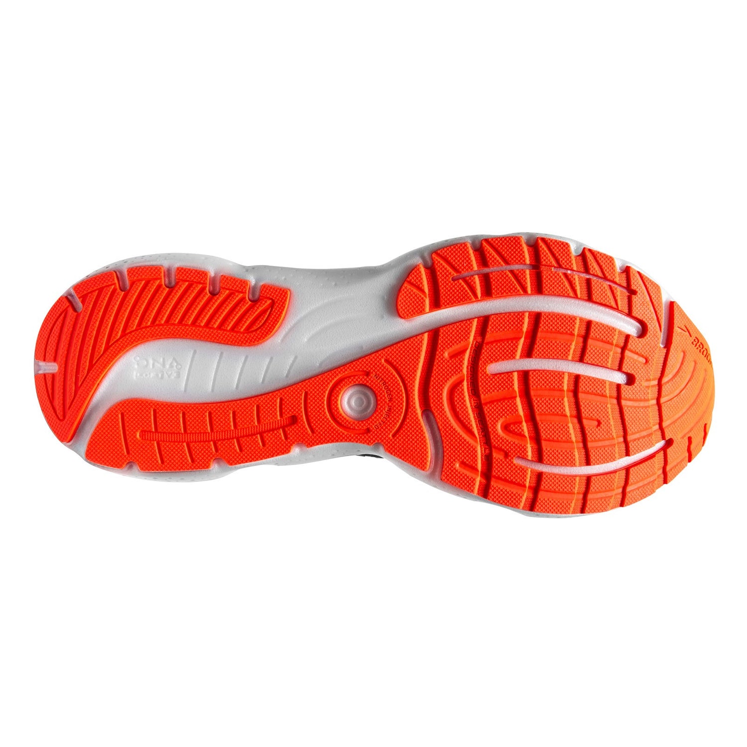 Peltz Shoes  Men's Brooks Glycerin 20 Running Shoe Blue/Orange 110382 1D 444