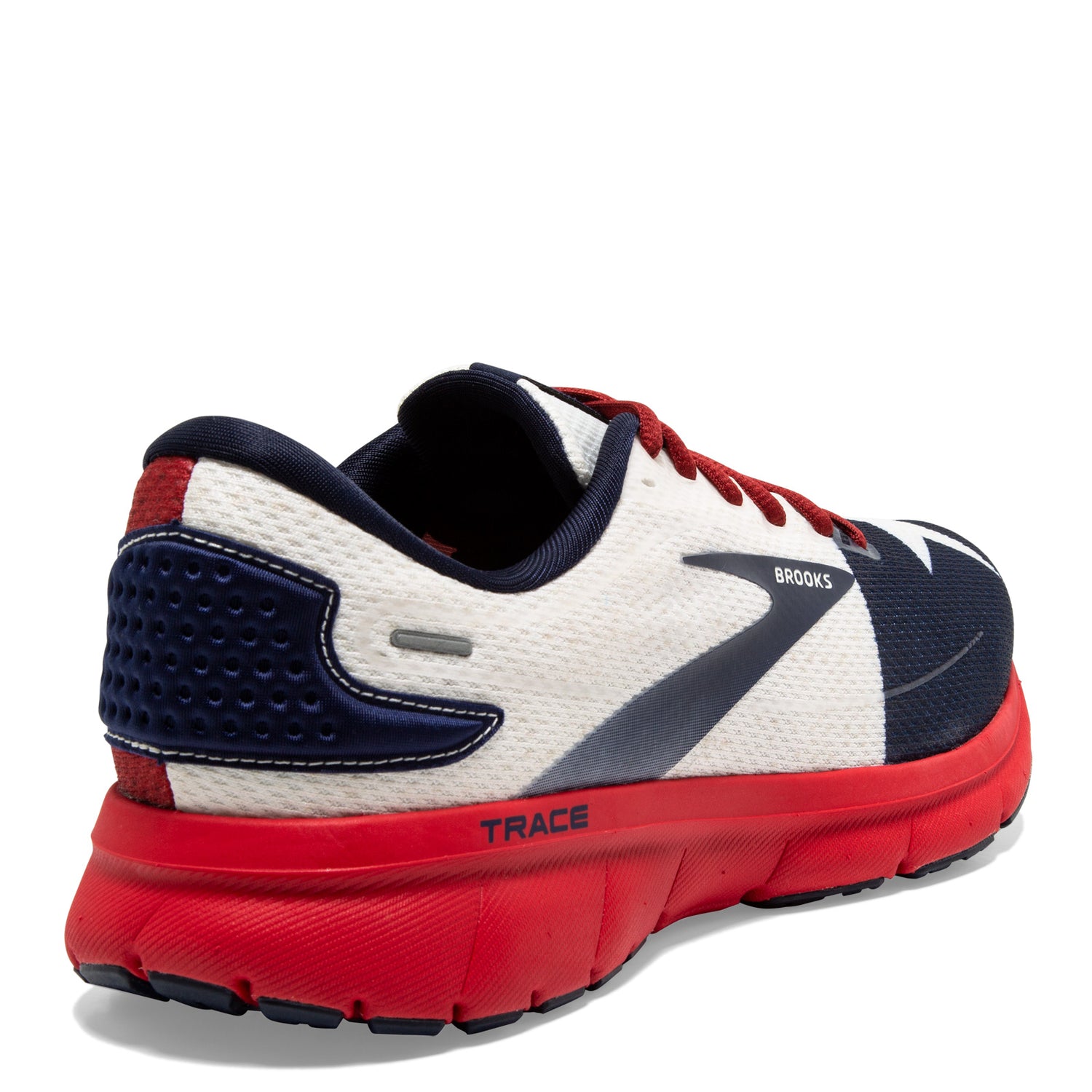 Peltz Shoes  Men's Brooks Trace 2 Running Shoe Red/White/Navy 110388 1D 689