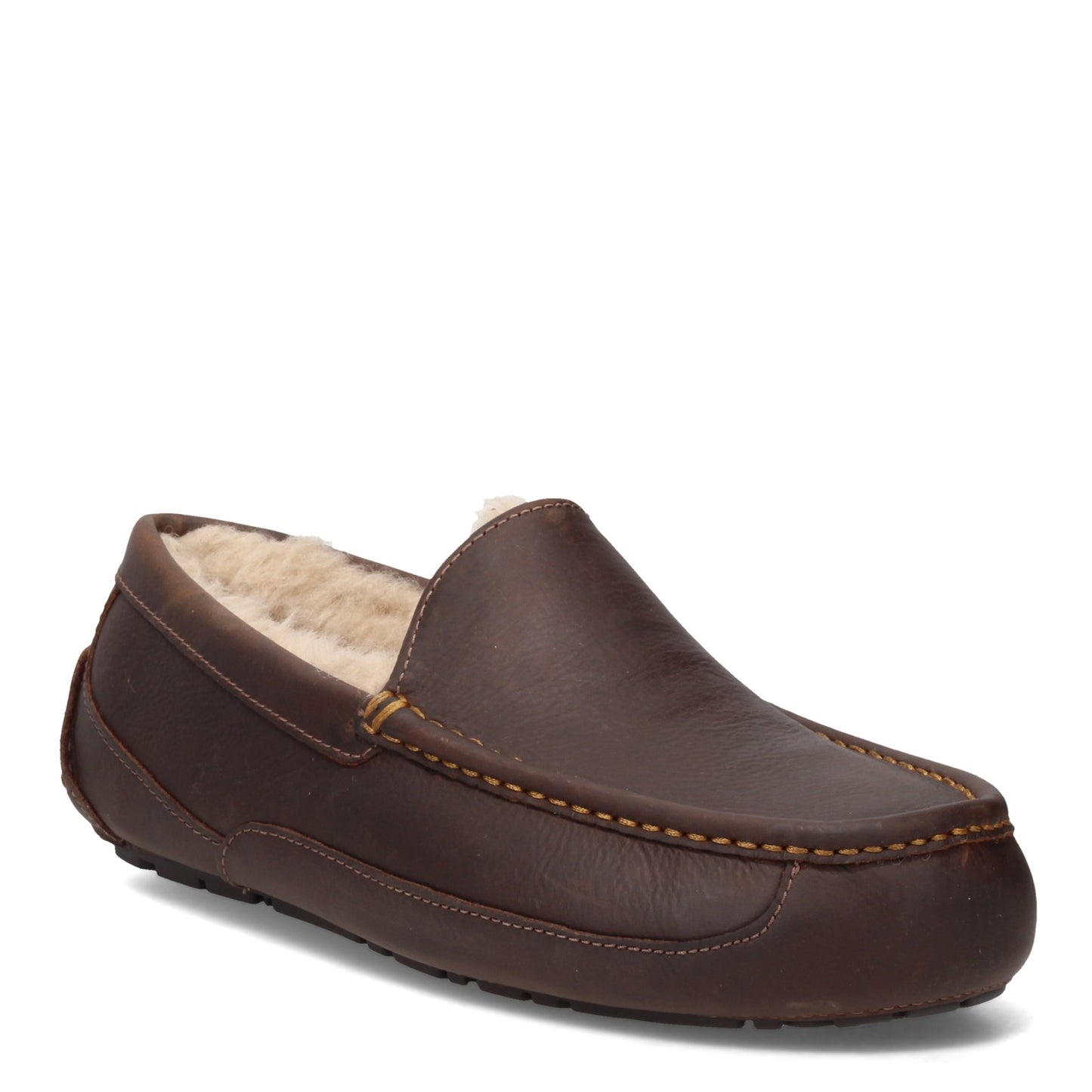 Peltz Shoes  Men's Ugg Ascot Slipper Tan Leather 1103889-TAN