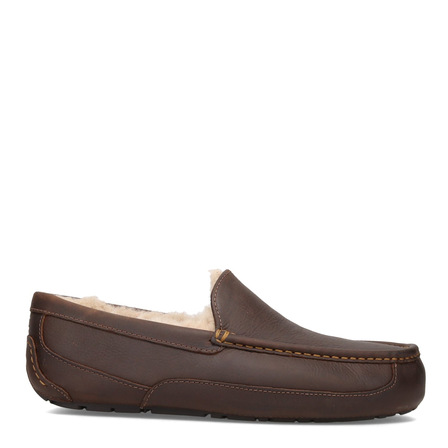 Peltz Shoes  Men's Ugg Ascot Slipper Tan Leather 1103889-TAN
