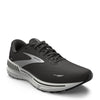Peltz Shoes  Men's Brooks Adrenaline GTS 23 Running Shoe Black/White/Silver 110391 1D 004