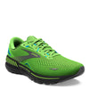 Peltz Shoes  Men's Brooks Adrenaline GTS 23 Running Shoe - Wide Width Green Gecko/Grey/Atomic Blue 110391 2E 373