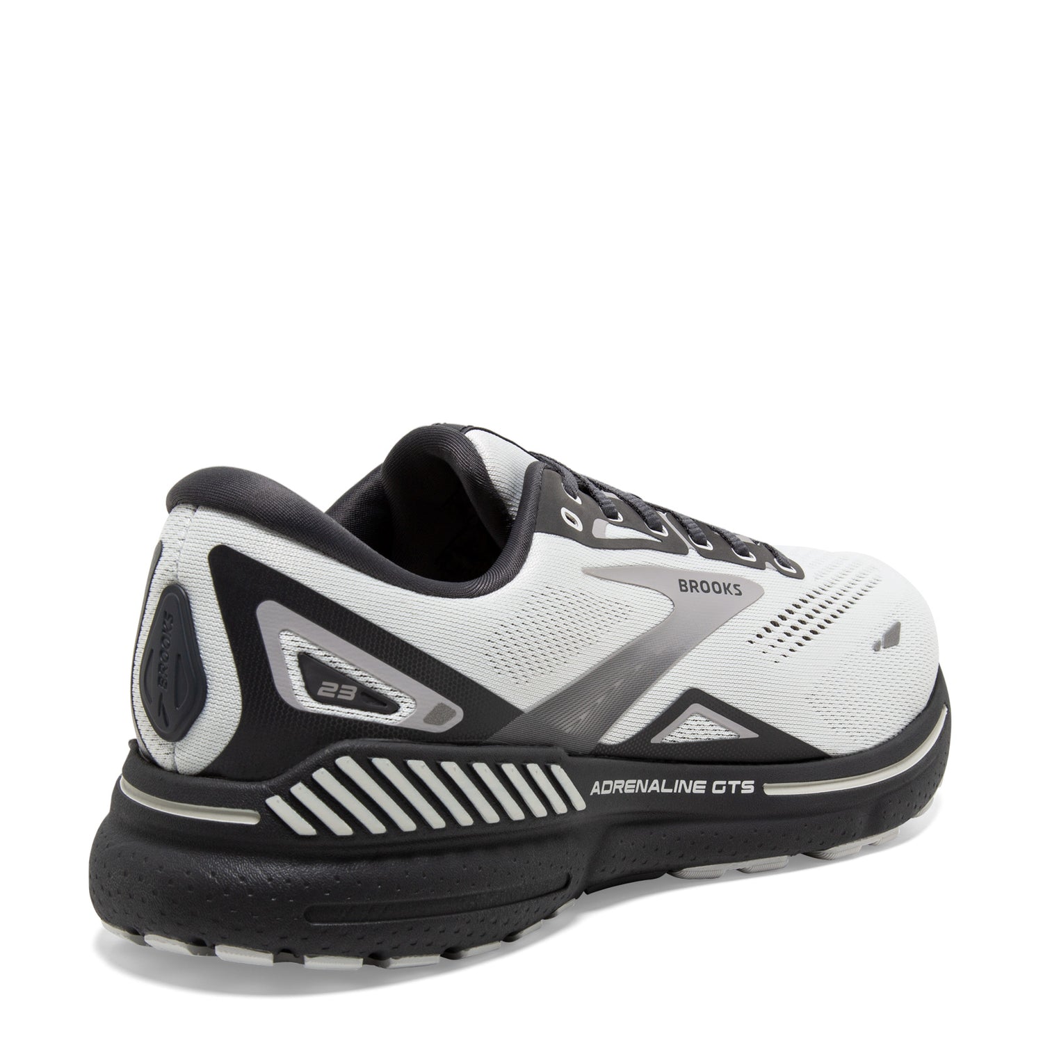 Peltz Shoes  Men's Brooks Adrenaline GTS 23 Running Shoe - Extra Wide Width Oyster/Ebony/Alloy 110391 4E 065