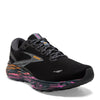 Peltz Shoes  Men's Brooks Ghost 15 Running Shoe Black/Phlox/Oriole 110393 1D 065