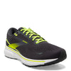 Peltz Shoes  Men's Brooks Ghost 15 Running Shoe Ebony/White/Nightlife 110393 1D 076