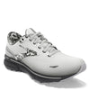 Peltz Shoes  Men's Brooks Ghost 15 Running Shoe White/Ebony/Oyster 110393 1D 149
