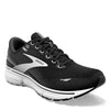 Peltz Shoes  Men's Brooks Ghost 15 Running Shoe - Wide Width Black/White 110393 2E 012