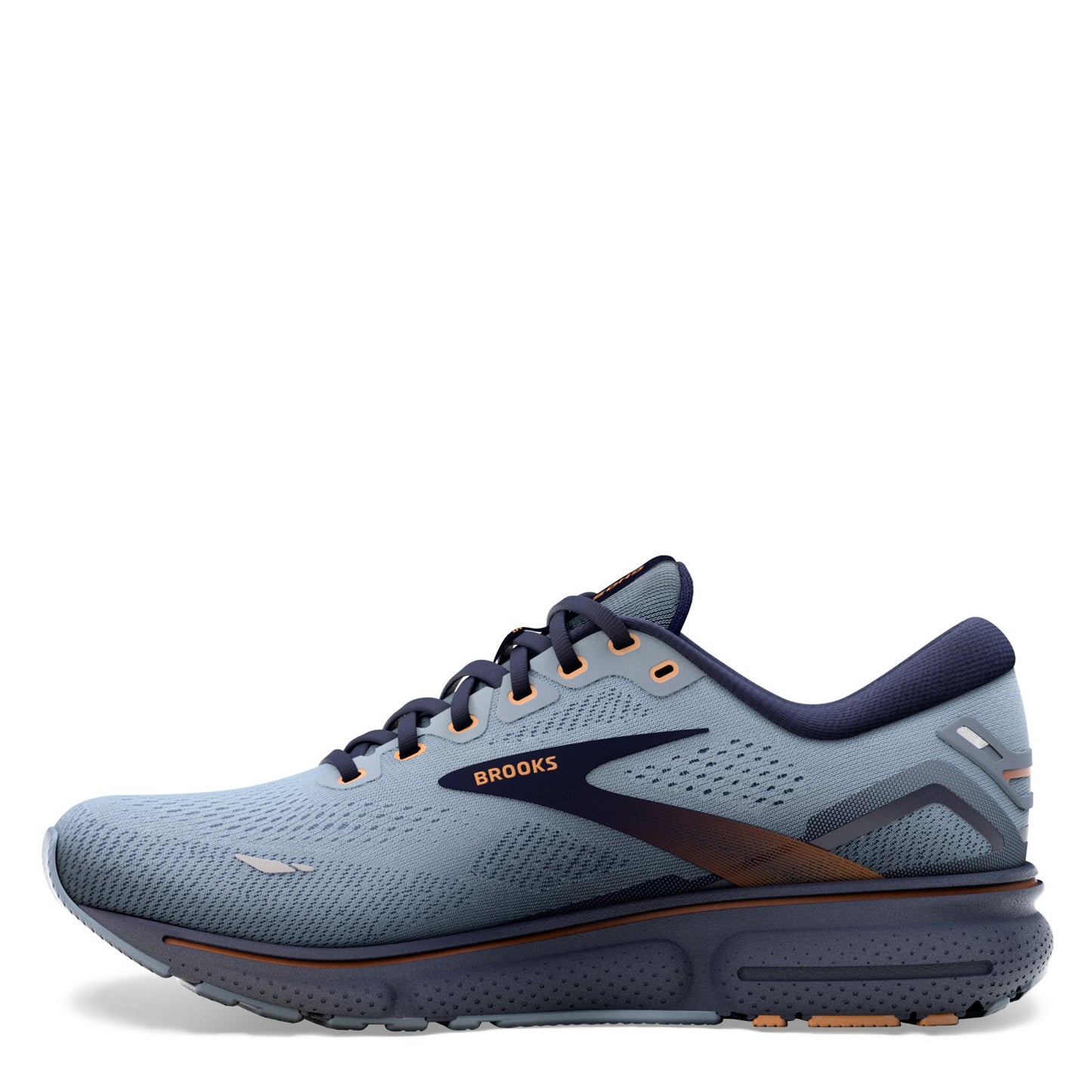 Peltz Shoes  Men's Brooks Ghost 15 Running Shoe - Wide Width Flinstone/Peacock 110393 2E 025