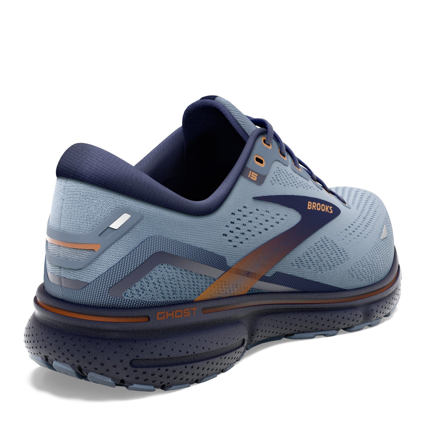 Peltz Shoes  Men's Brooks Ghost 15 Running Shoe - Wide Width Flinstone/Peacock 110393 2E 025