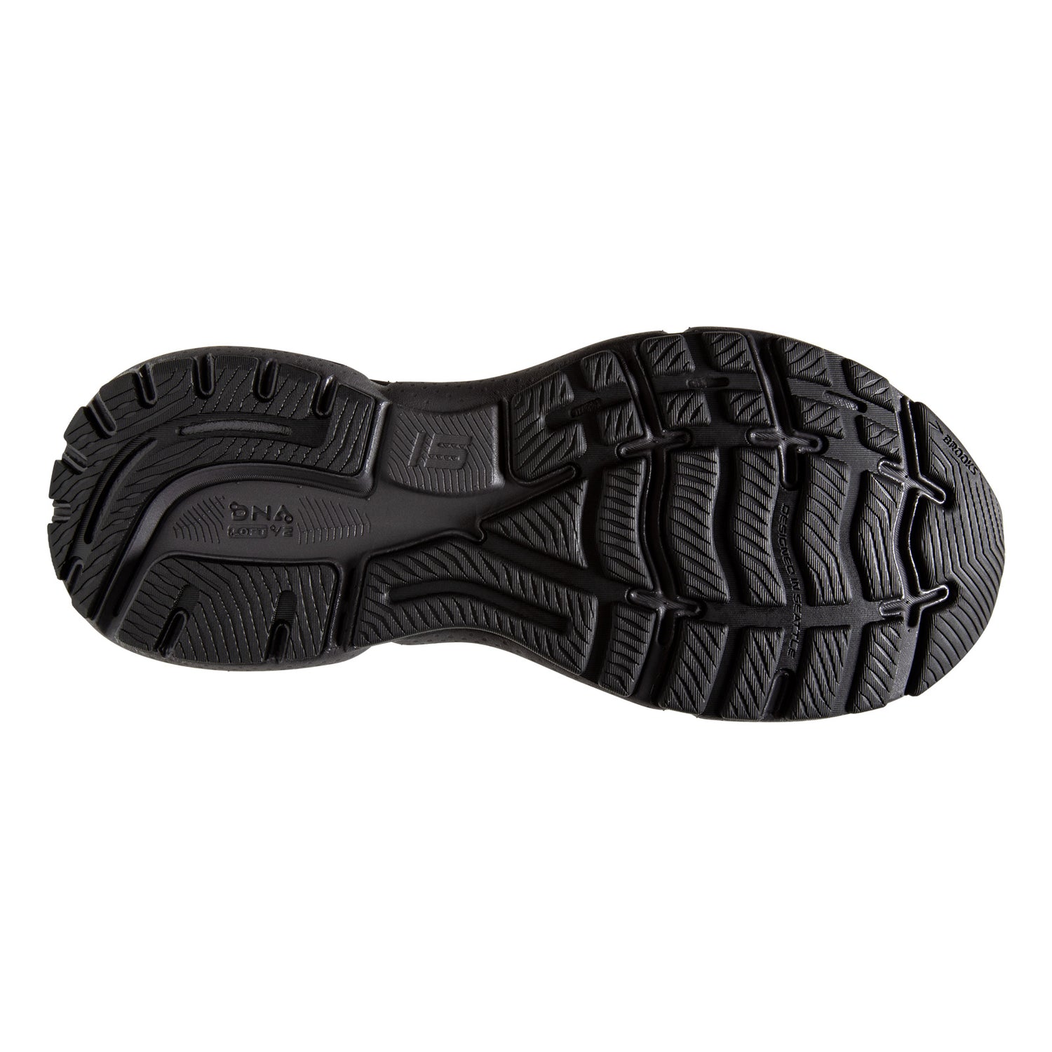 Peltz Shoes  Men's Brooks Ghost 15 GTX Running Shoe Black/Grey 110394 1D 022