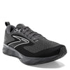 Peltz Shoes  Men's Brooks Levitate 6 Running Shoe Black/Grey/White 110395 1D 088
