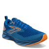 Peltz Shoes  Men's Brooks Levitate 6 Running Shoe Blue/Orange 110395 1D 405