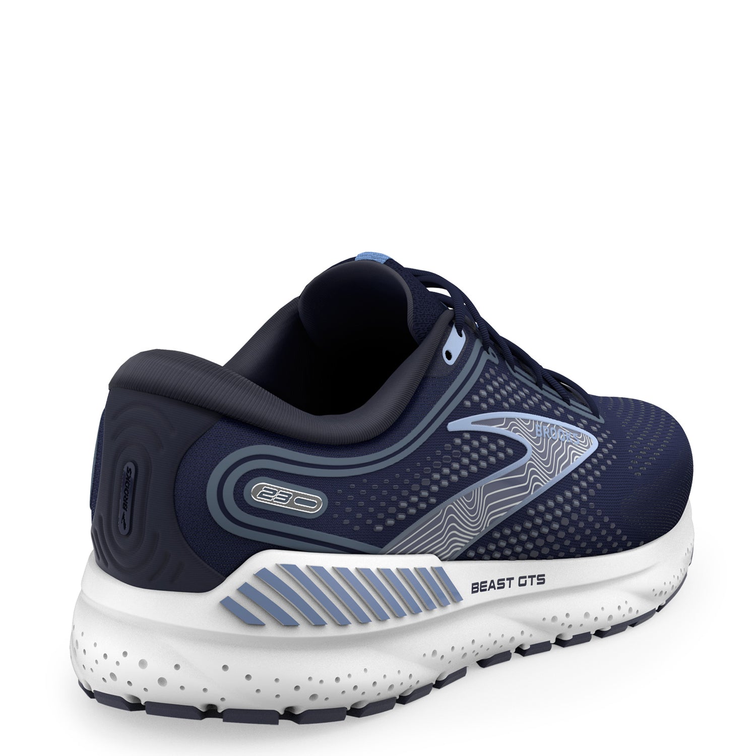 Peltz Shoes  Men's Brooks Beast GTS 23 Running Shoe - Extra Wide Width Navy/Blue/White 110401 4E 495