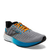 Peltz Shoes  Men's Brooks Hyperion Running Shoe Grey/Atomic Blue/Scarlet 110407 1D 020
