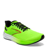 Peltz Shoes  Men's Brooks Hyperion Running Shoe Green Gecko/Red Orange/White 110407 1D 308