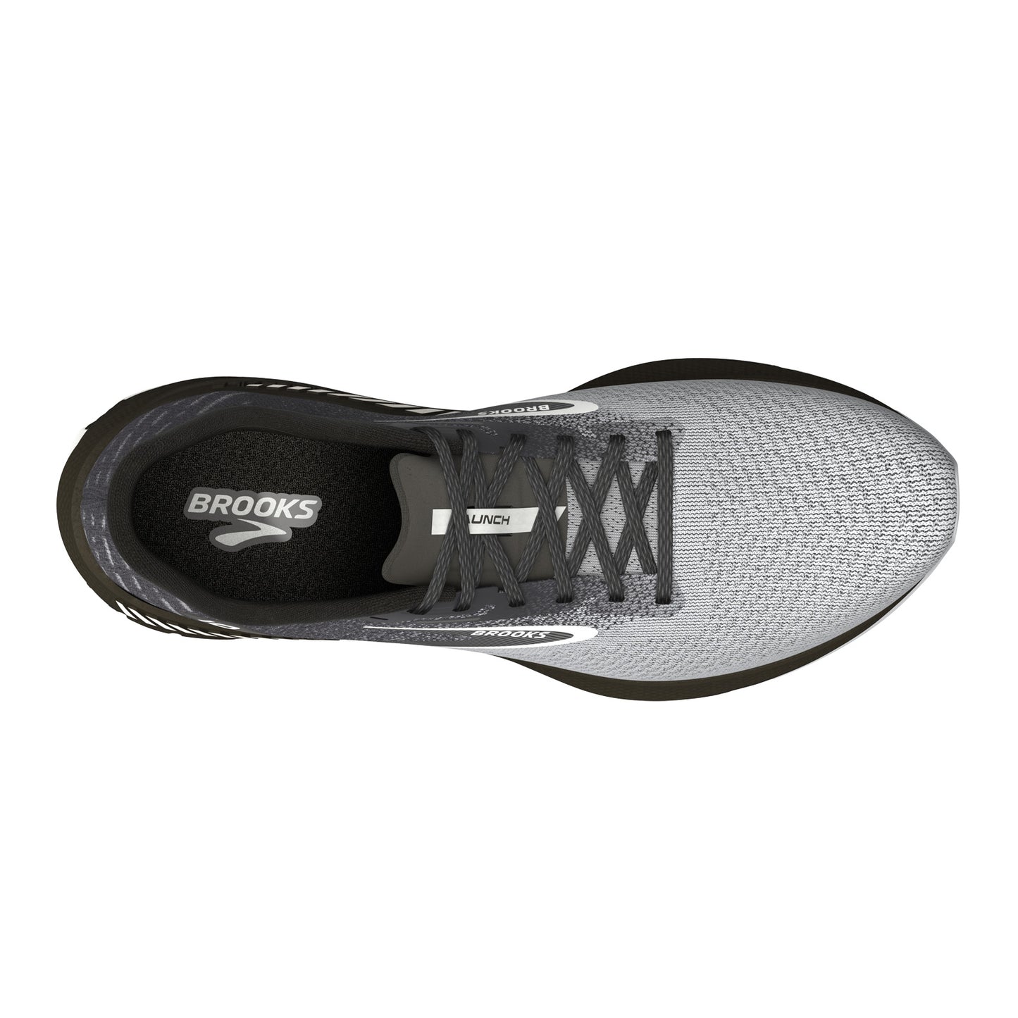 Peltz Shoes  Men's Brooks Launch GTS 10 Running Shoe Black/Grey/White 110410 1D 052