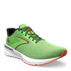 Peltz Shoes  Men's Brooks Launch GTS 10 Running Shoe Green Gecko/Red Orange/White 110410 1D 308