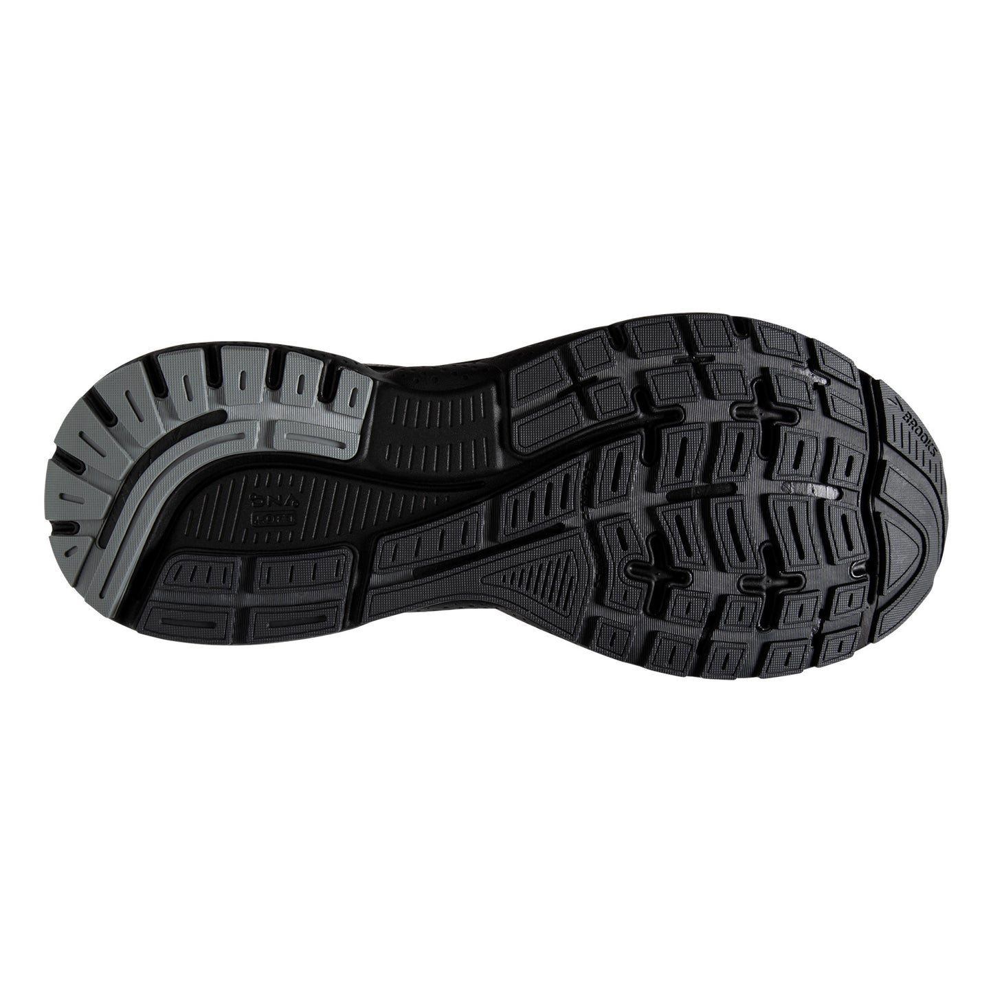 Peltz Shoes  Men's Brooks Trace 3 Running Shoe Grey/Black/Ebony 110412 1D 049