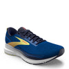 Peltz Shoes  Men's Brooks Trace 3 Running Shoe Blue/Peacoat/Yellow 110412 1D 476
