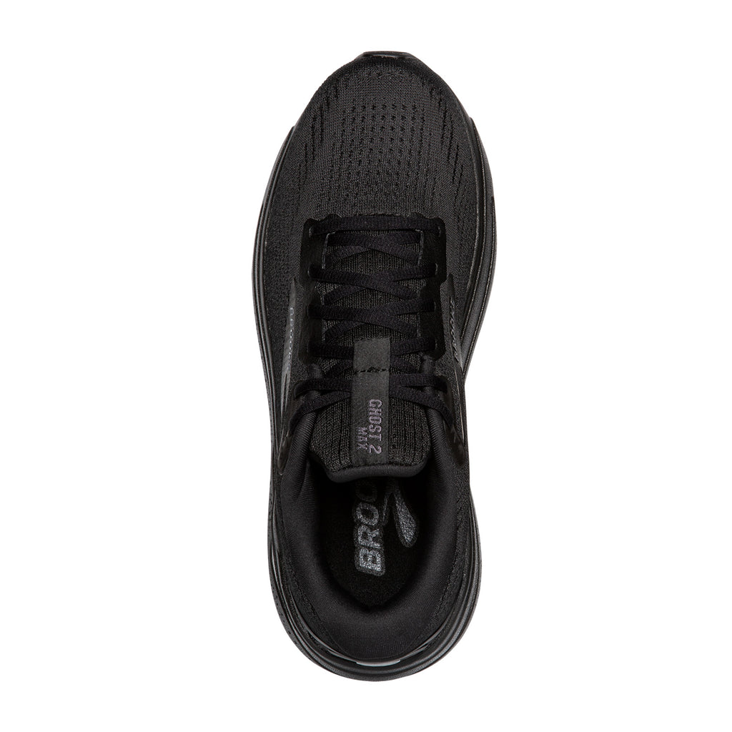 Men's Brooks Ghost Max 2 Running Shoe BLACK/BLACK/EBONY 110431 1D 020