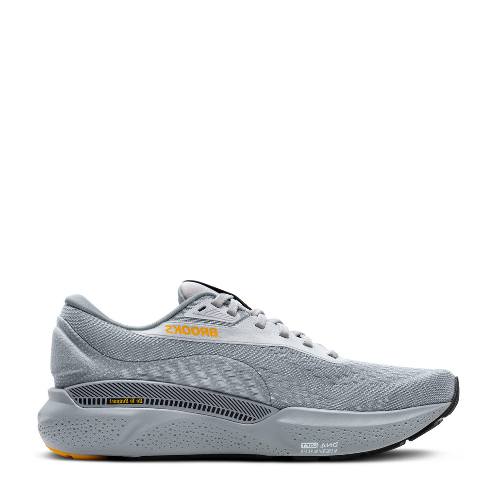 Men's Brooks Adrenaline GTS 24 Running Shoe ALLOY/WHITE/GOLD FUSION 110437 1D 084