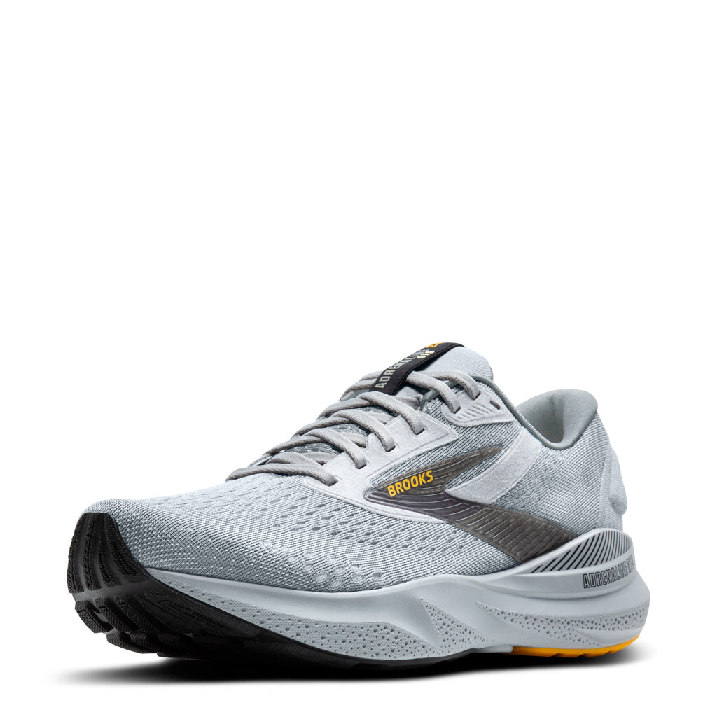 Men's Brooks Adrenaline GTS 24 Running Shoe ALLOY/WHITE/GOLD FUSION 110437 1D 084