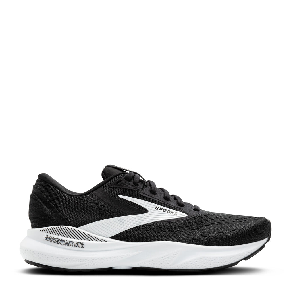 Men's Brooks Adrenaline GTS 24 Running Shoe BLACK/WHITE 110437 1D 087