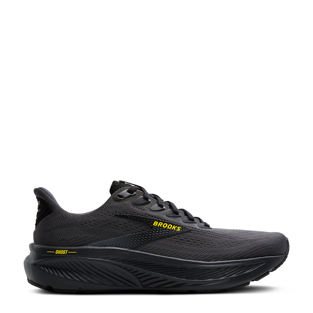 Men's Brooks Ghost 17 Running Shoe - Wide Width EBONY/BLACK/OYSTER 110442 2E 059