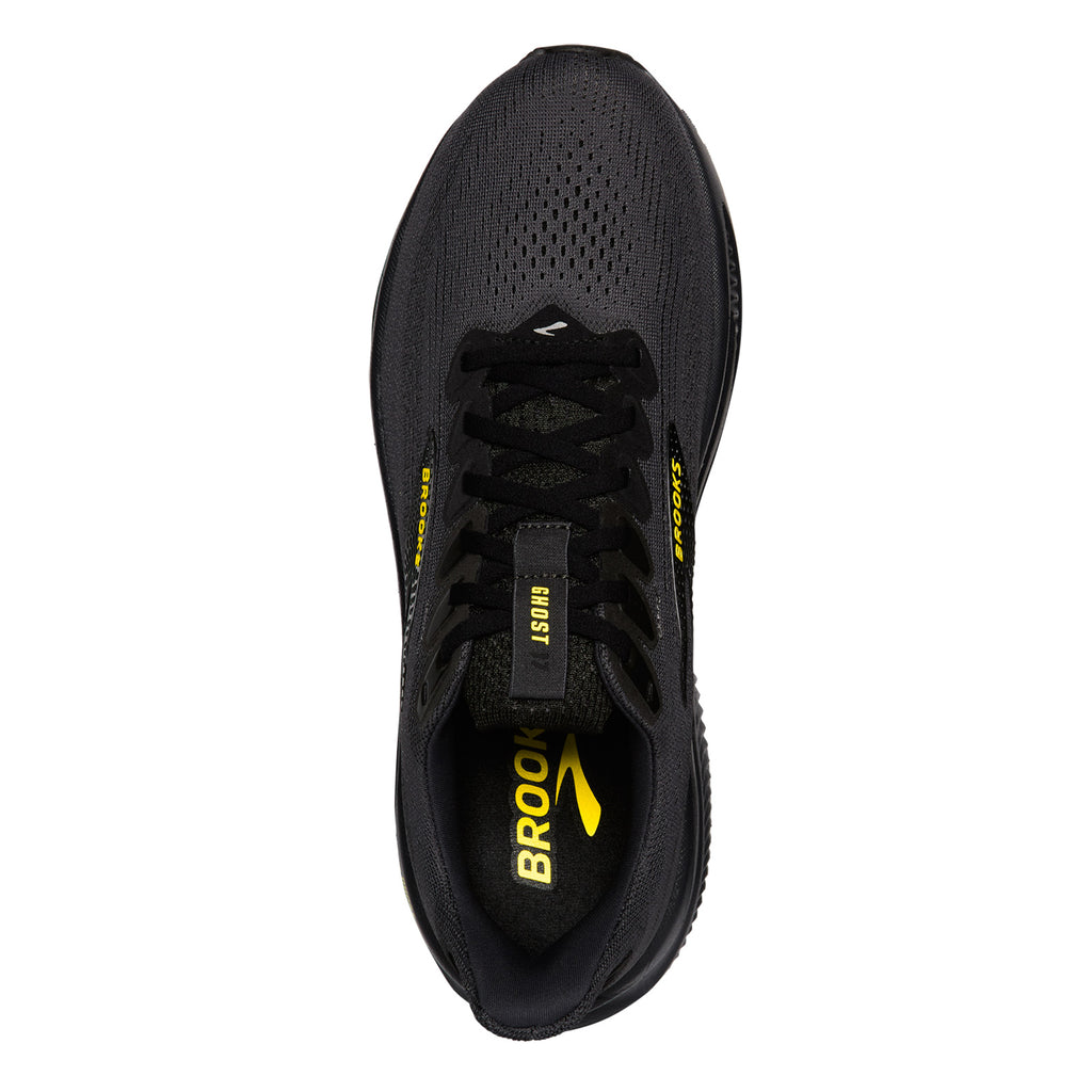 Men's Brooks Ghost 17 Running Shoe - Wide Width EBONY/BLACK/OYSTER 110442 2E 059