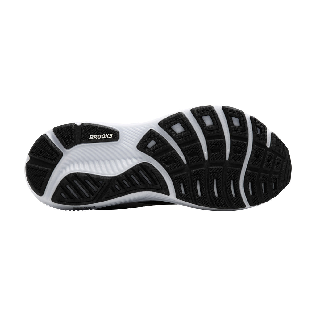 Men's Brooks Ghost 17 Running Shoe - Wide Width BLACK /GREY 110442 2E 090