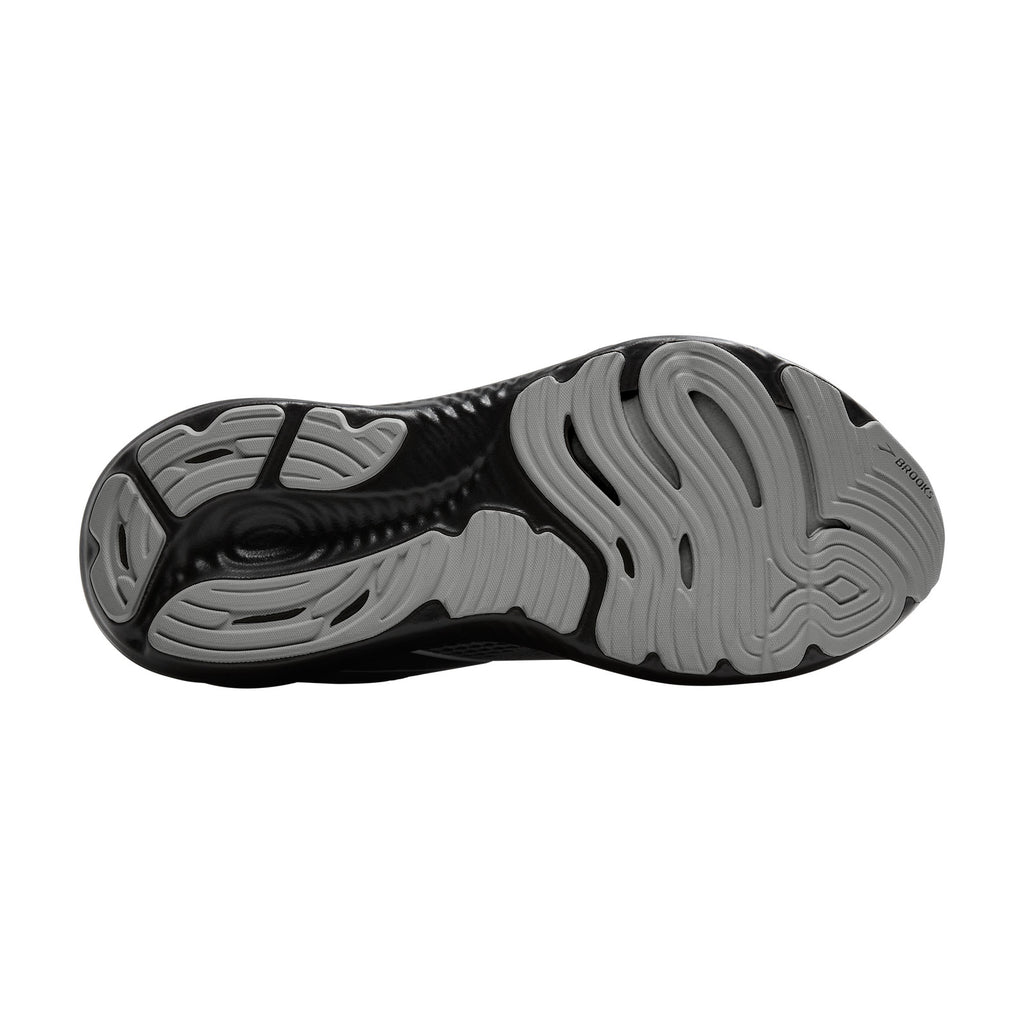 Men's Brooks Glycerin 22 Running Shoe - Extra Wide Width Primer Gray/Ebony/Bluewash 110445 4E 078