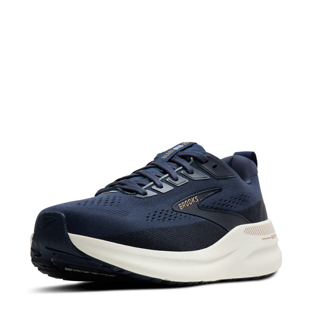 Men's Brooks Beast GTS 26 Running Shoe - Wide Width PEACOAT / INDIGO 110455 2E 422