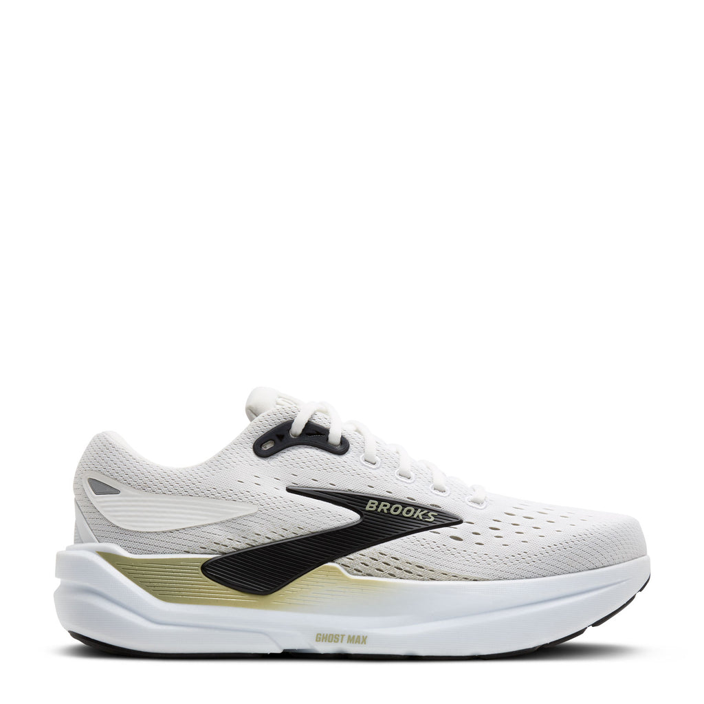 Men's Brooks Ghost Max 3 Running Shoe - Wide Width BRIGHT WHITE/TEA/BLACK 110464 2E 162