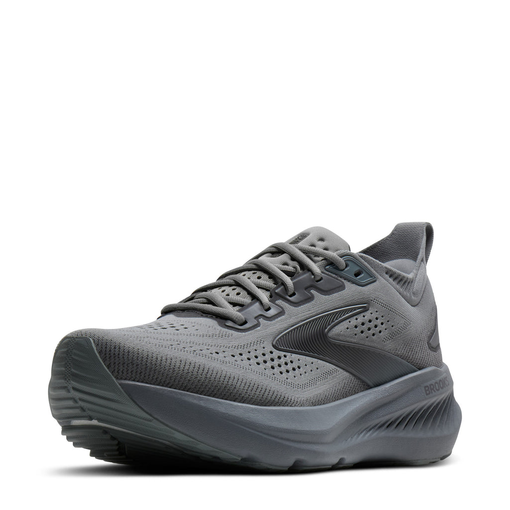 Men's Brooks Glycerin 23 Running Shoe - Extra Wide Width GREY BLACK 110476 4E 096