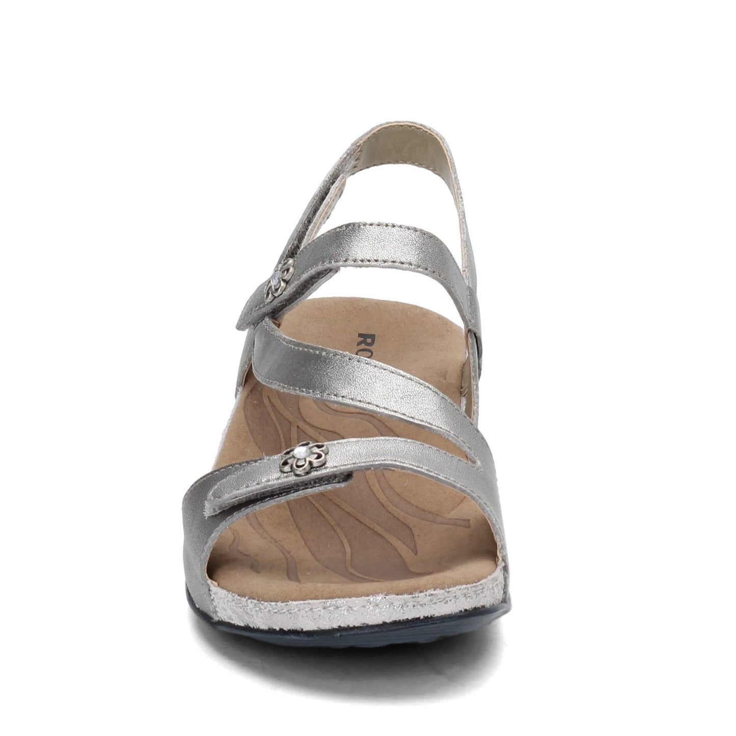 Peltz Shoes  Women's Romika Fidschi 54 Sandal PLATINUM 11054-49730