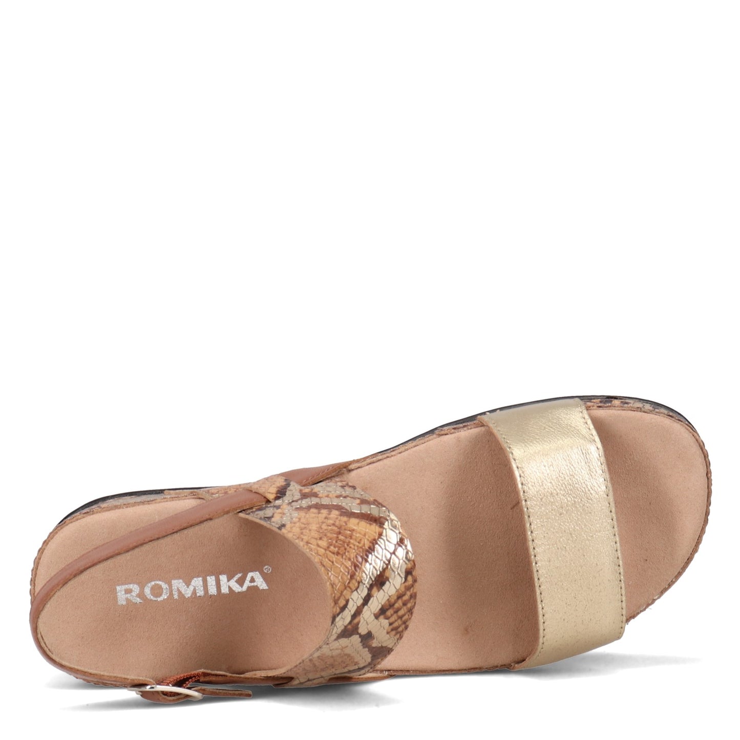 Peltz Shoes  Women's Romika Fidschi 67 Sandal COGNAC 11067-396371