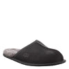 Peltz Shoes  Men's Ugg Scuff Slipper Black Leather 1108192-BLK