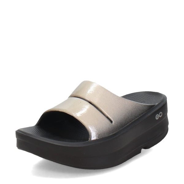 Women's Oofos, OOmega OOahh Luxe Sandal — Peltz Shoes