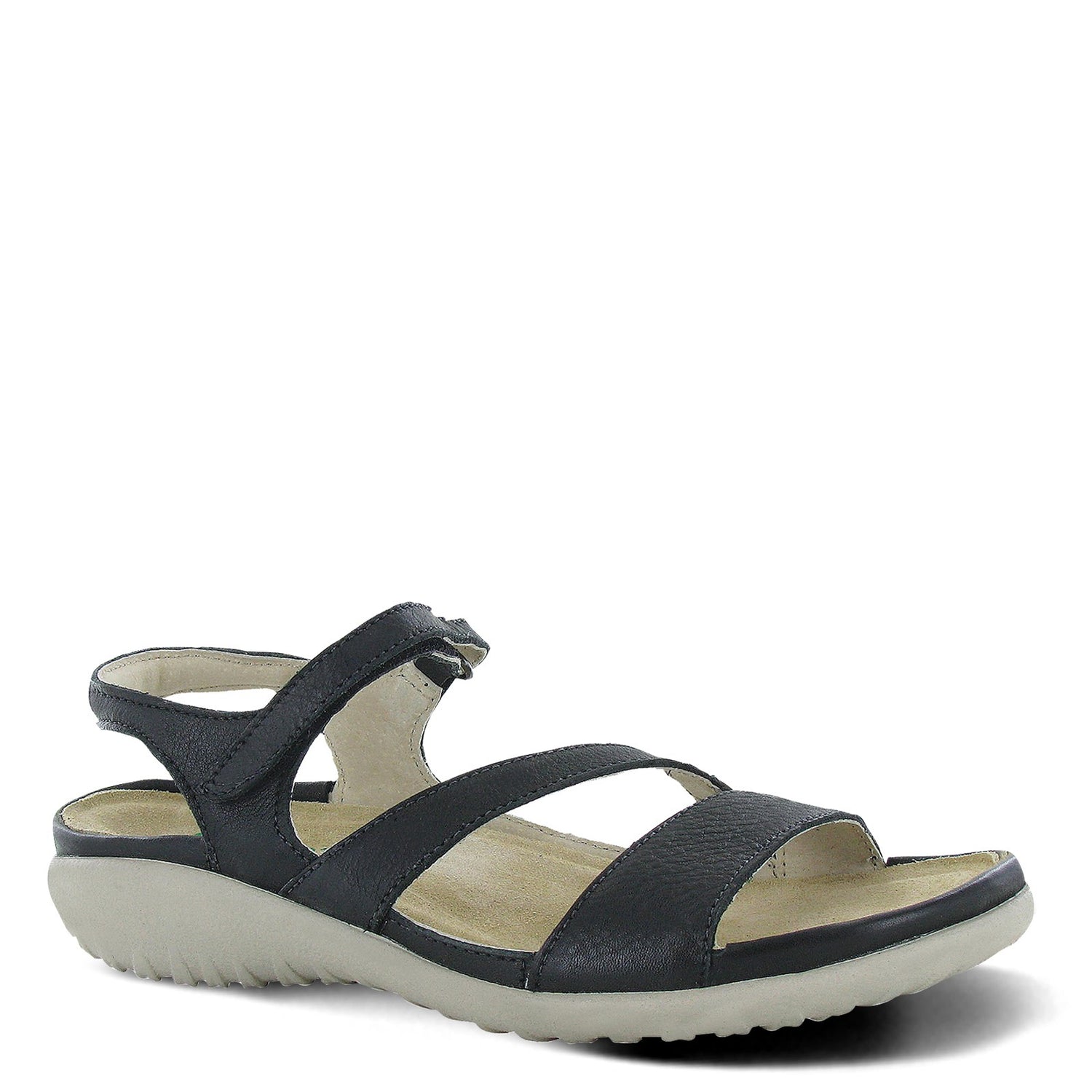 Peltz Shoes  Women's Naot Etera Sandal Soft Black Lthr 11111-BA6